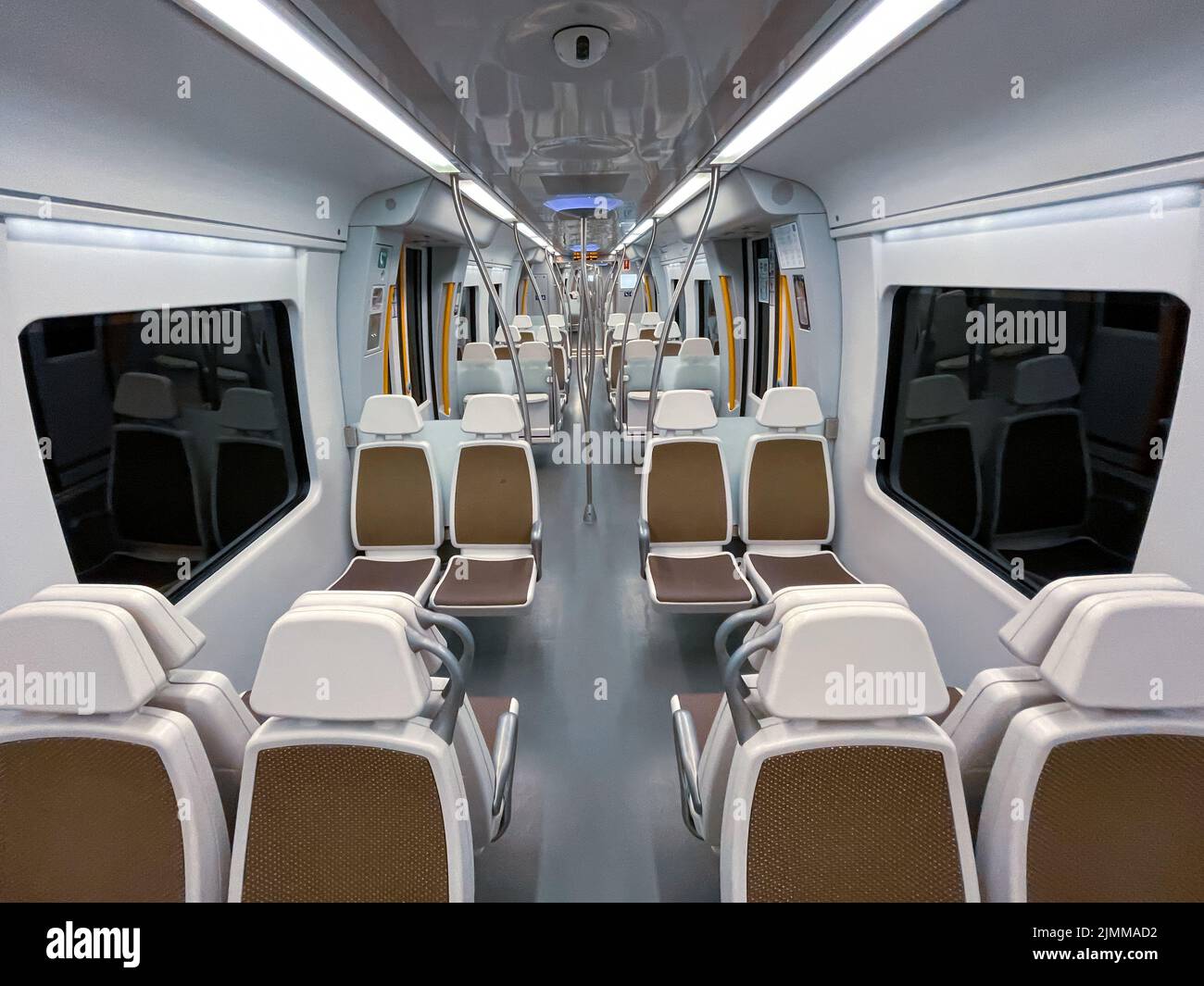 empty train car, mode of transportation Stock Photo Alamy