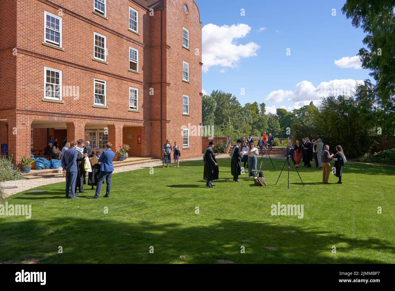 Graduation day for students at Linacre College, Oxford University