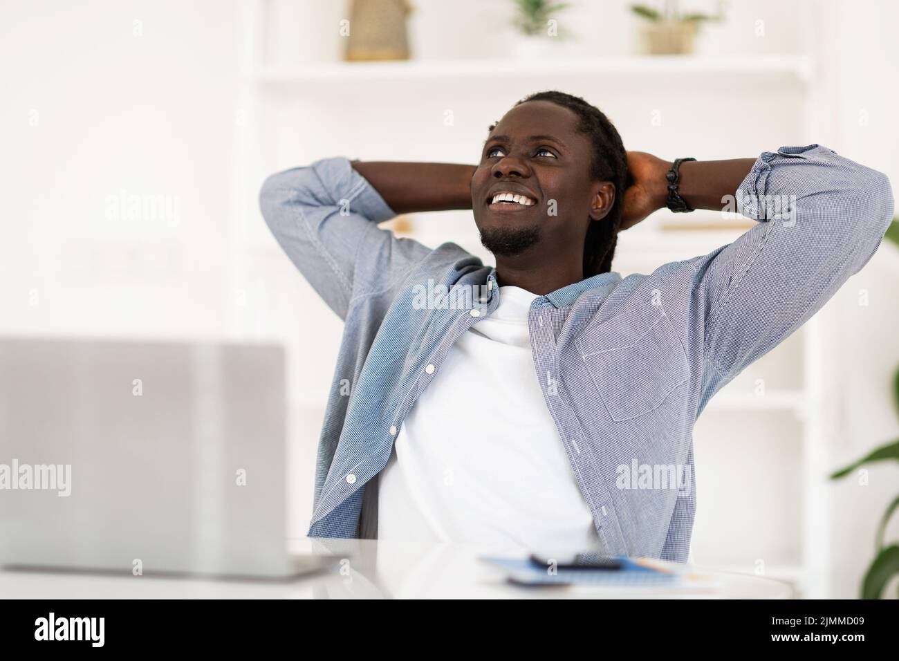 Leaning back chair hires stock photography and images Alamy