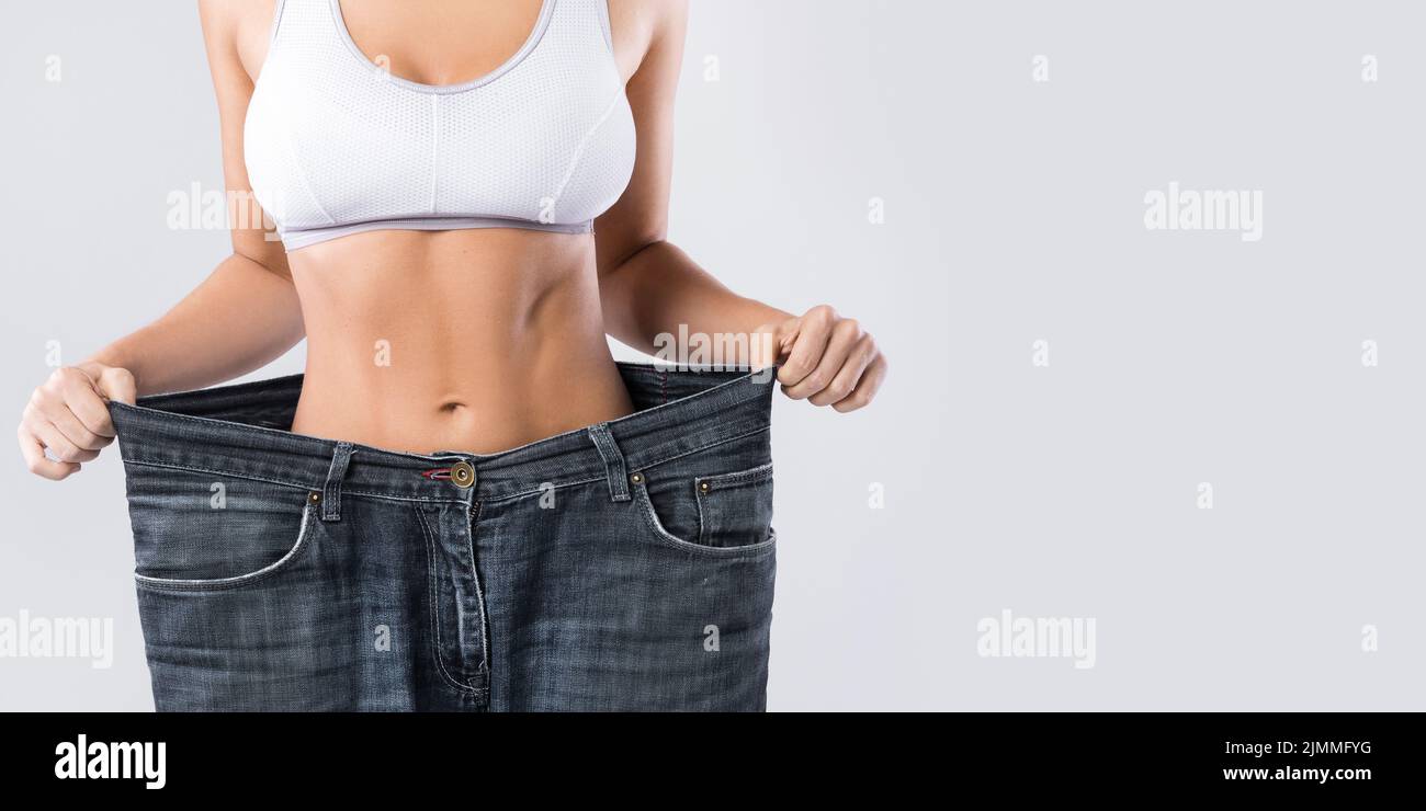 Toned woman abs hi-res stock photography and images - Alamy