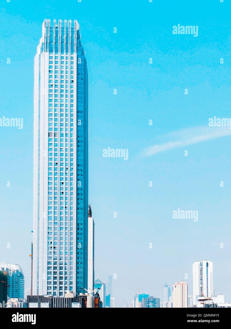 A vertical shot of modern buildings in daylight Stock Photo - Alamy