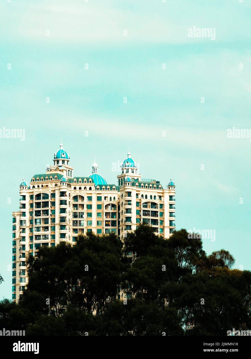 A vertical shot of modern buildings in daylight Stock Photo - Alamy