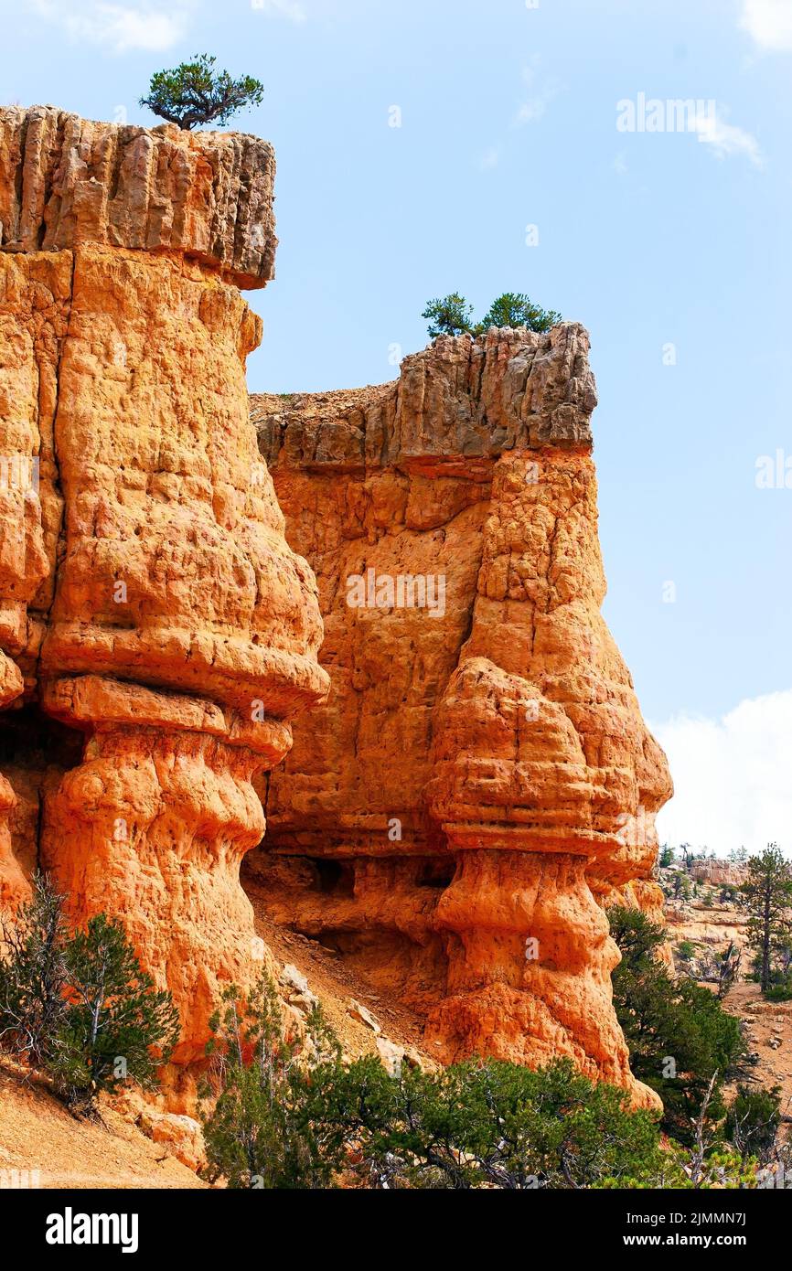 Hoodoo are geological formations Stock Photo
