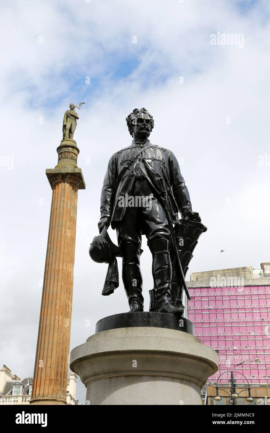 Square, Glasgow, Scotland, UK. Statue of Colin Campbell, Field