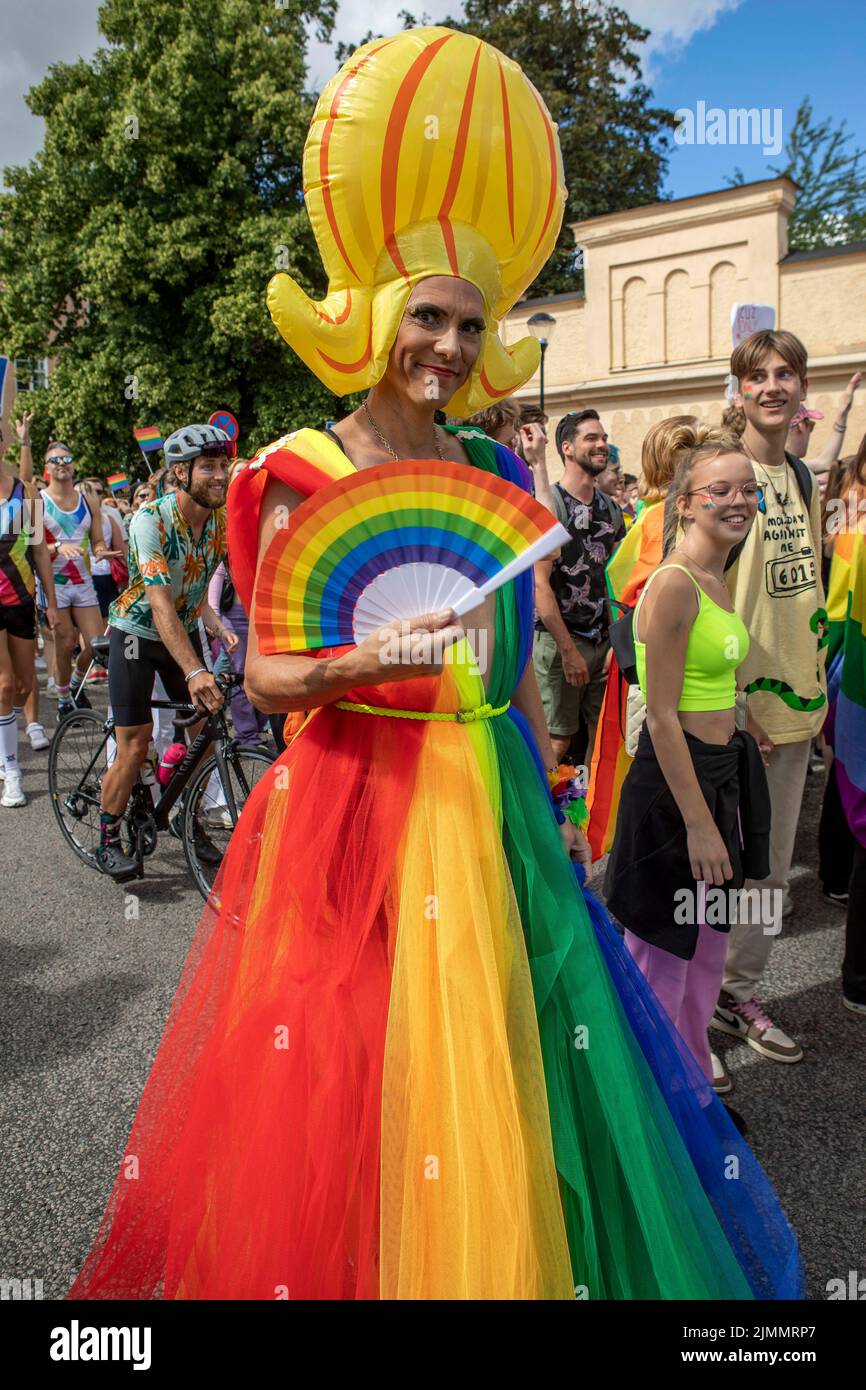 The Pride Parade in Stockholm, Sweden on August 5, 2022. Photo by Peter