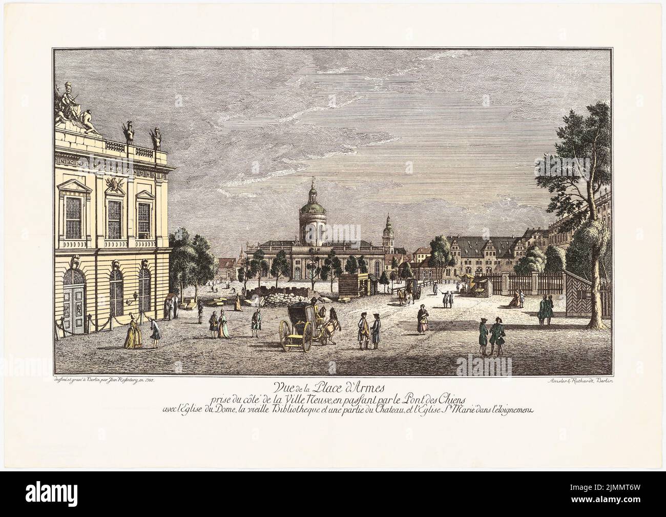 Rosenberg Jean, view of the pleasure garden from the dog bridge (1780 ...