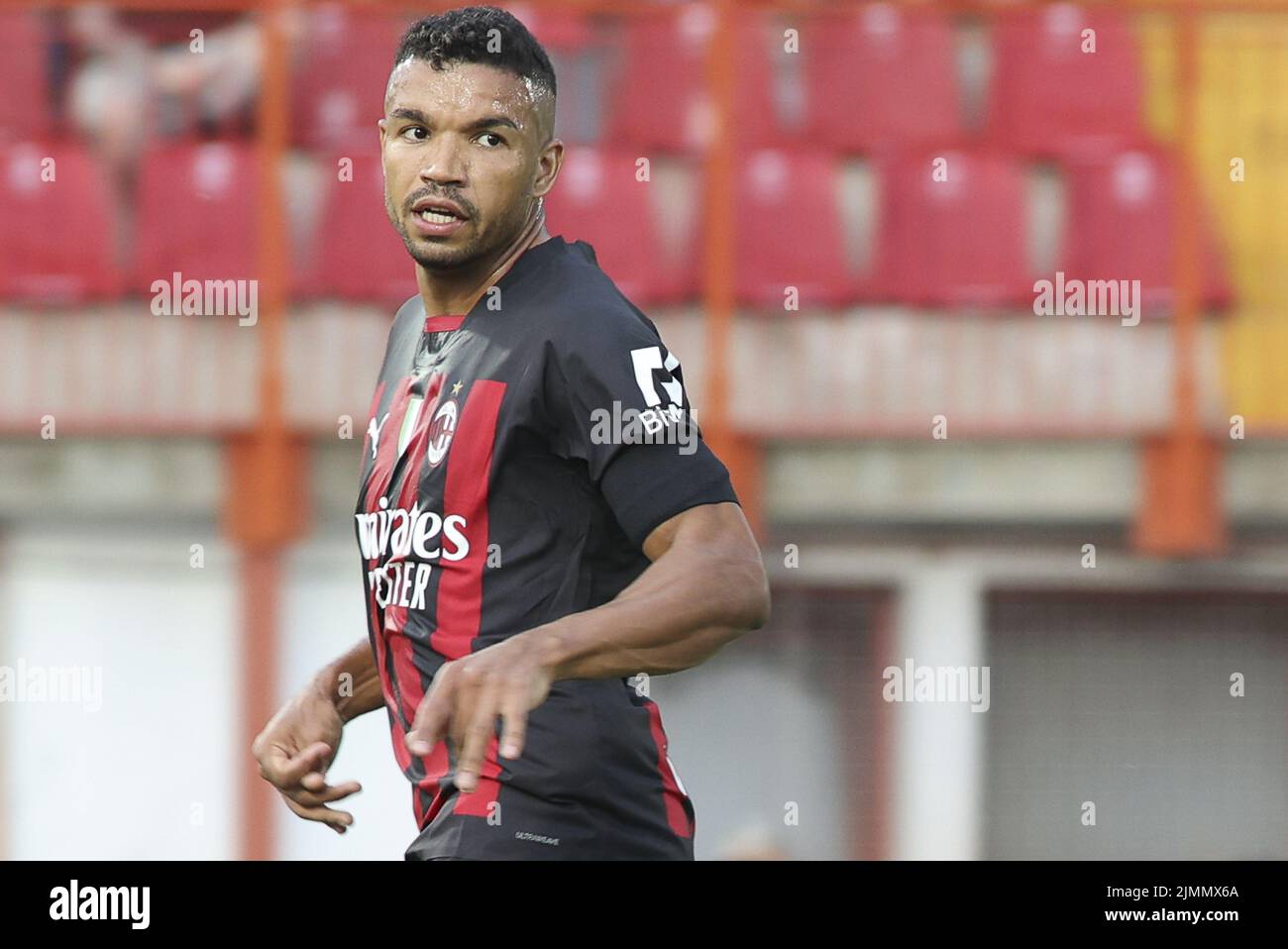 Junior Messias of AC Milan during LR Vicenza vs AC Milan, frendly match pre-season Serie A Tim 2022-23, at Romeo Menti stadium of Vicenza (VI), Italy, on August 06, 2022. Stock Photo