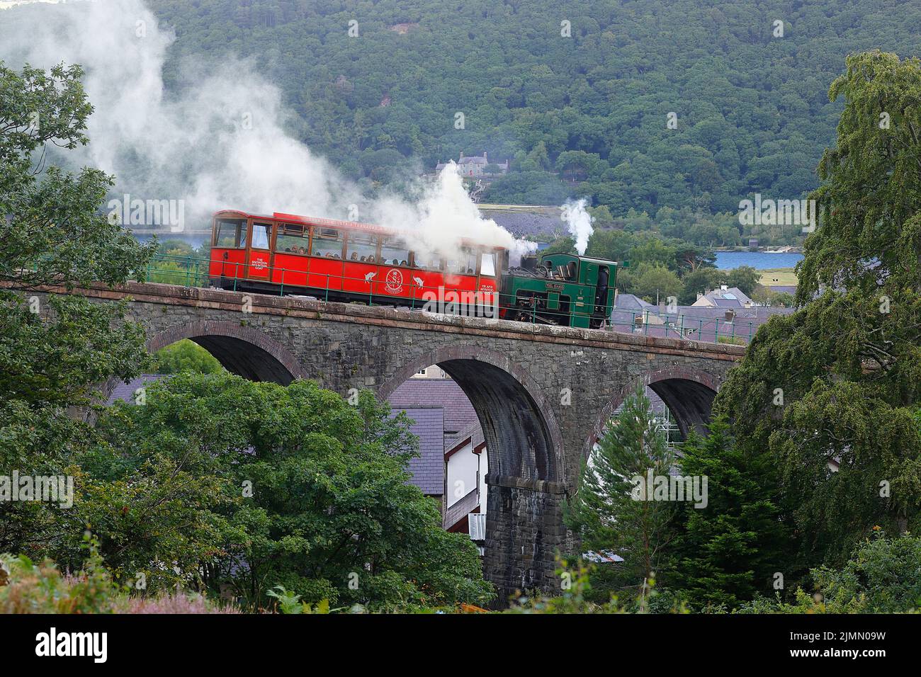 A steam train hauling passengers up to Snowdon Summit on the Snowdon