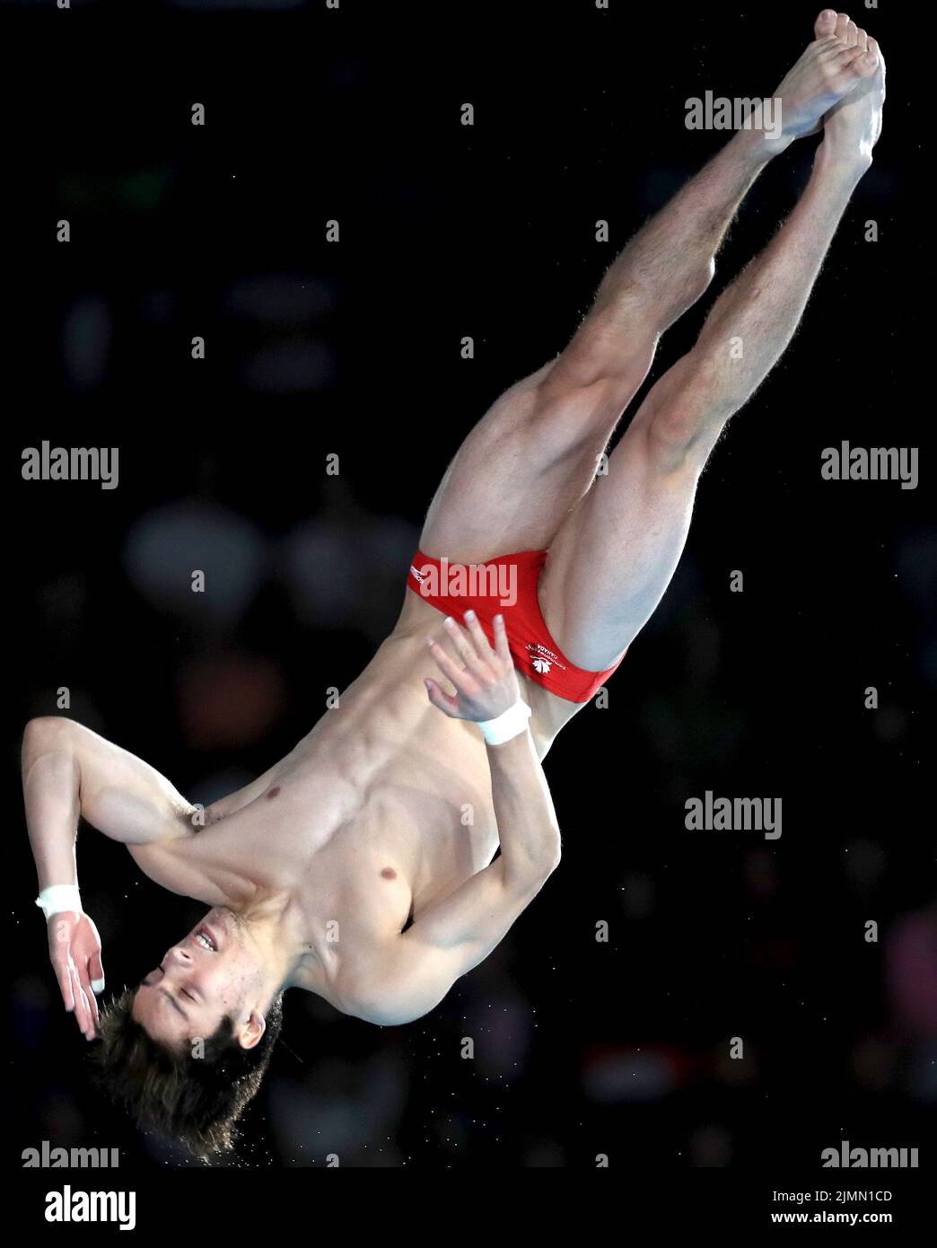 Canada’s Nathan Milner Zsombor-Murray in action during the Men’s 10m Platform preliminary at Sandwell Aquatics Centre on day ten of the 2022 Commonwealth Games in Birmingham. Picture date: Sunday August 7, 2022. Stock Photo