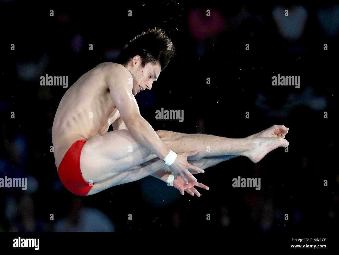 Canada’s Nathan Zsombor-Murray in action during the Men’s 10m Platform preliminary at Sandwell Aquatics Centre on day ten of the 2022 Commonwealth Games in Birmingham. Picture date: Sunday August 7, 2022. Stock Photo