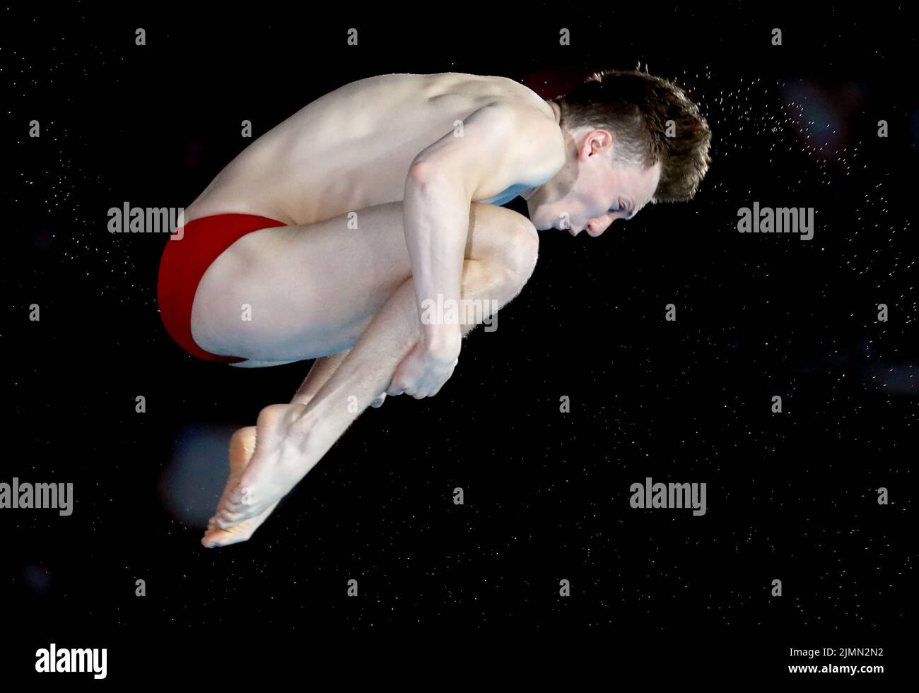 England’s Noah Williams in action during the Men’s 10m Platform preliminary at Sandwell Aquatics Centre on day ten of the 2022 Commonwealth Games in Birmingham. Picture date: Sunday August 7, 2022. Stock Photo