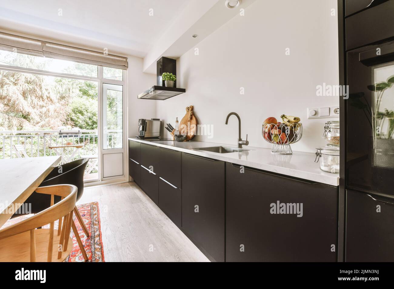 Beautiful view of Ultra Modern Minimalist Apartment Kitchen