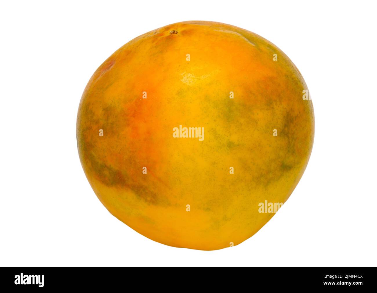 Yellow papaya fruit isolated on white background Stock Photo