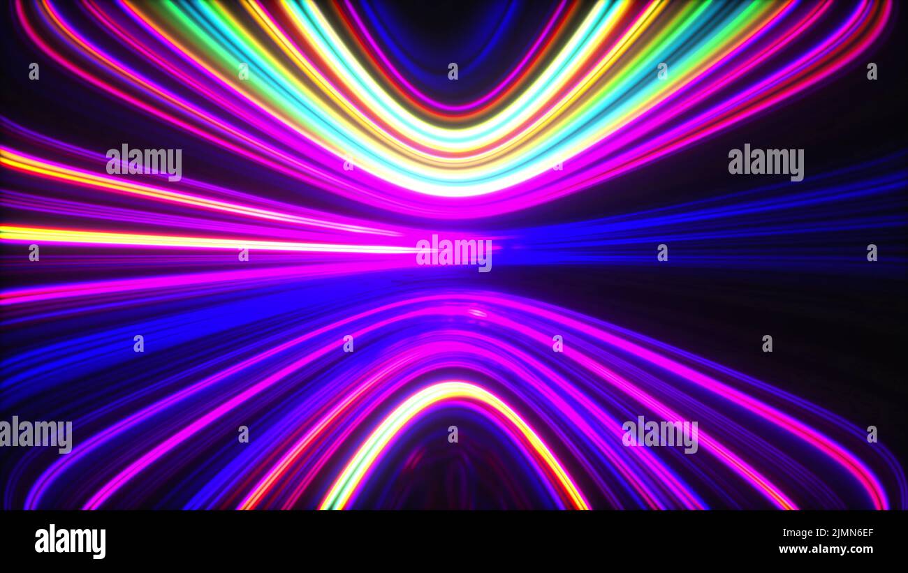 Glow band lines Stock Photo