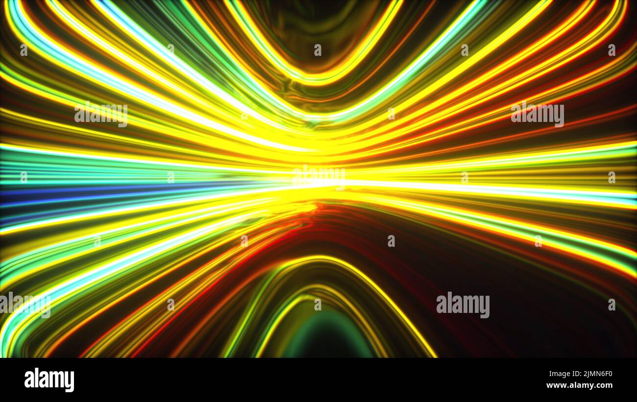 Glow band lines Stock Photo