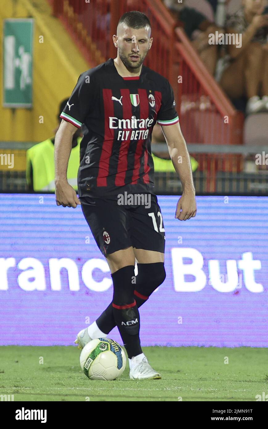Ante Rebic of AC Milan during LR Vicenza vs AC Milan, frendly match pre-season Serie A Tim 2022-23, at Romeo Menti stadium of Vicenza (VI), Italy, on August 06, 2022. Stock Photo