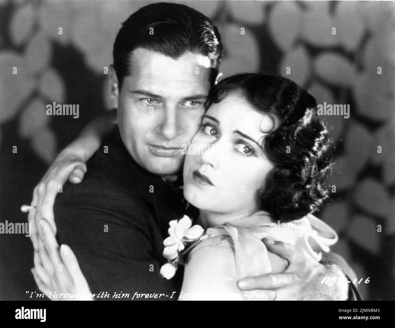 RICHARD ARLEN and FAY WRAY publicity portrait in THUNDERBOLT 1929