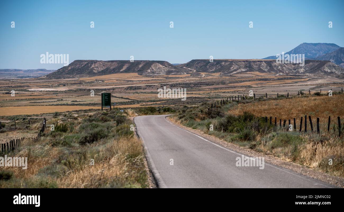 a semidesert natural region or badlands composing clay, chalk and