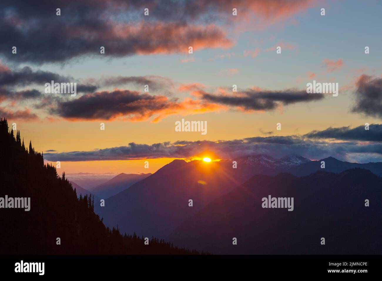 Mountains on sunset Stock Photo - Alamy