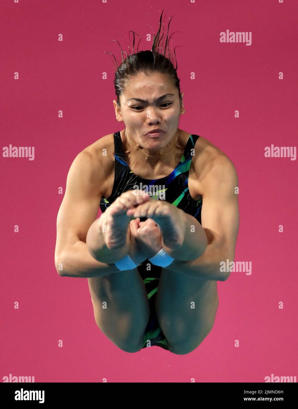 Malaysia’s Nur Dhabitah Binti Sabri in action during the Women’s 3m Springboard preliminary at Sandwell Aquatics Centre on day ten of the 2022 Commonwealth Games in Birmingham. Picture date: Sunday August 7, 2022. Stock Photo