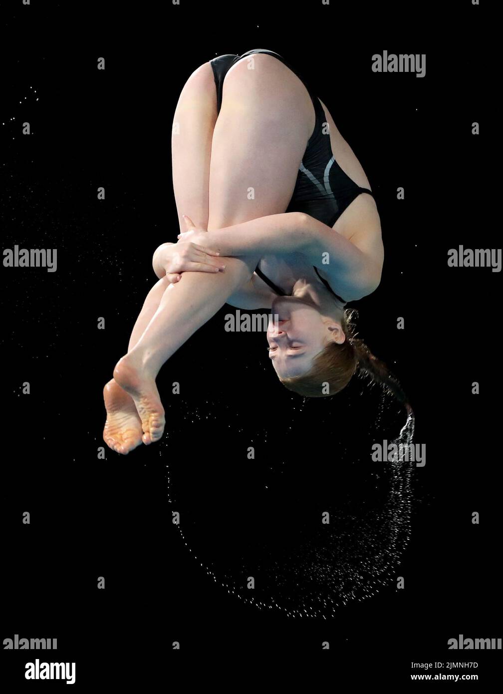New Zealand’s Maggie Elisabeth Squire in action during the Women’s 3m Springboard preliminary at Sandwell Aquatics Centre on day ten of the 2022 Commonwealth Games in Birmingham. Picture date: Sunday August 7, 2022. Stock Photo