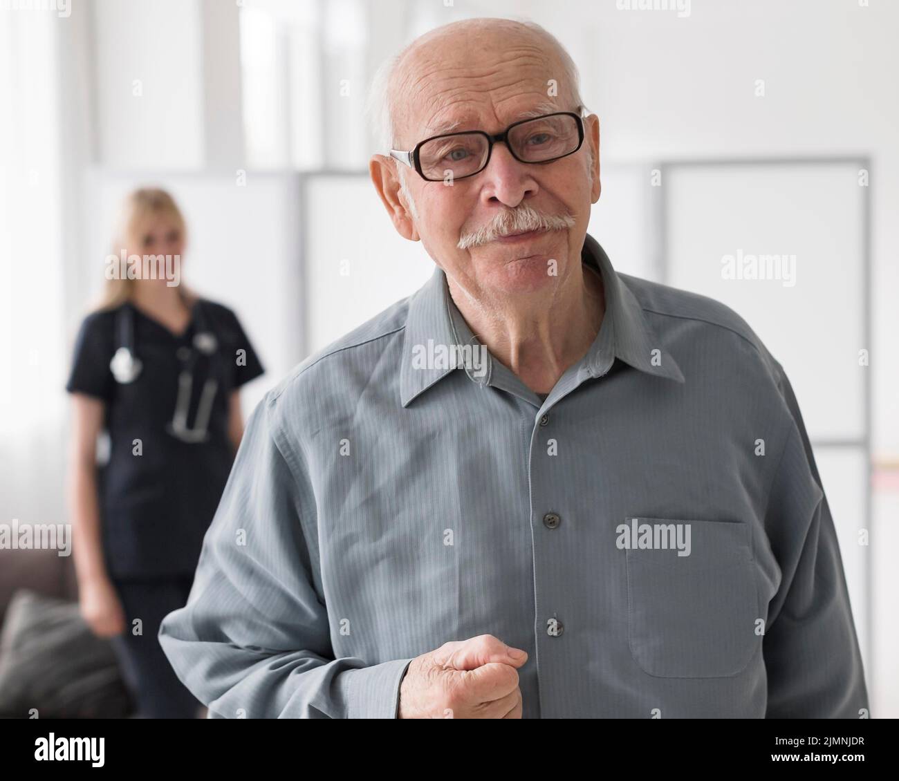 Old man nursing home Stock Photo - Alamy