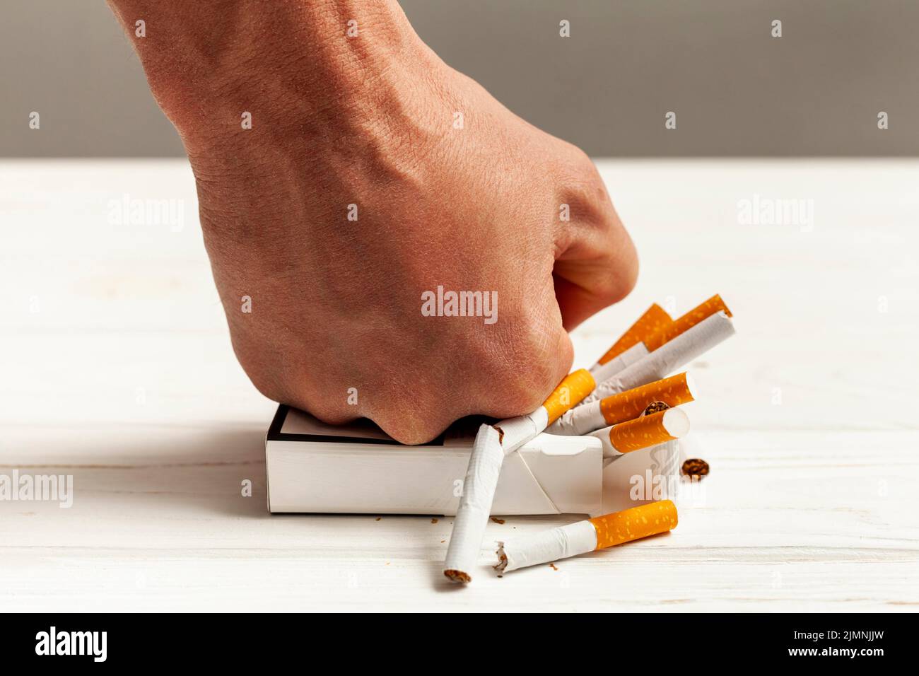 Stop smoking message Stock Photo - Alamy
