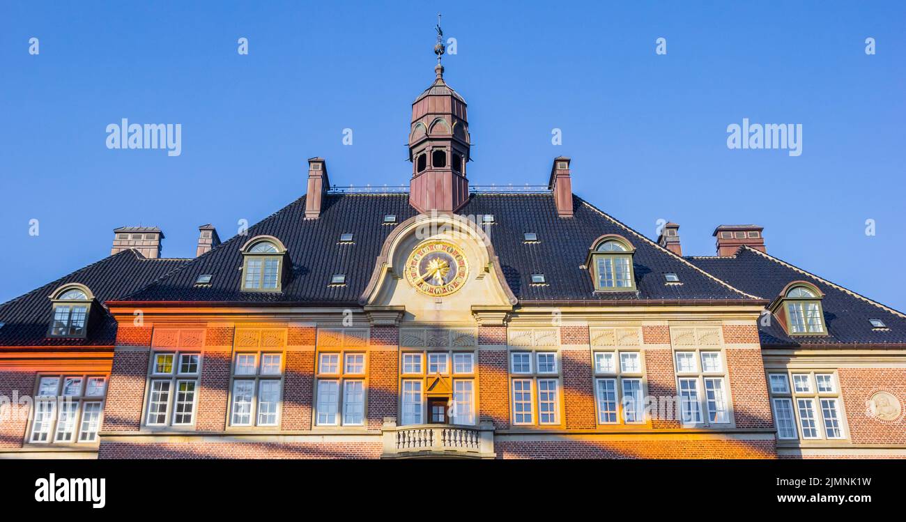 Panorama of the front facade of the courthouse in Aarhus, Denmark Stock Photo
