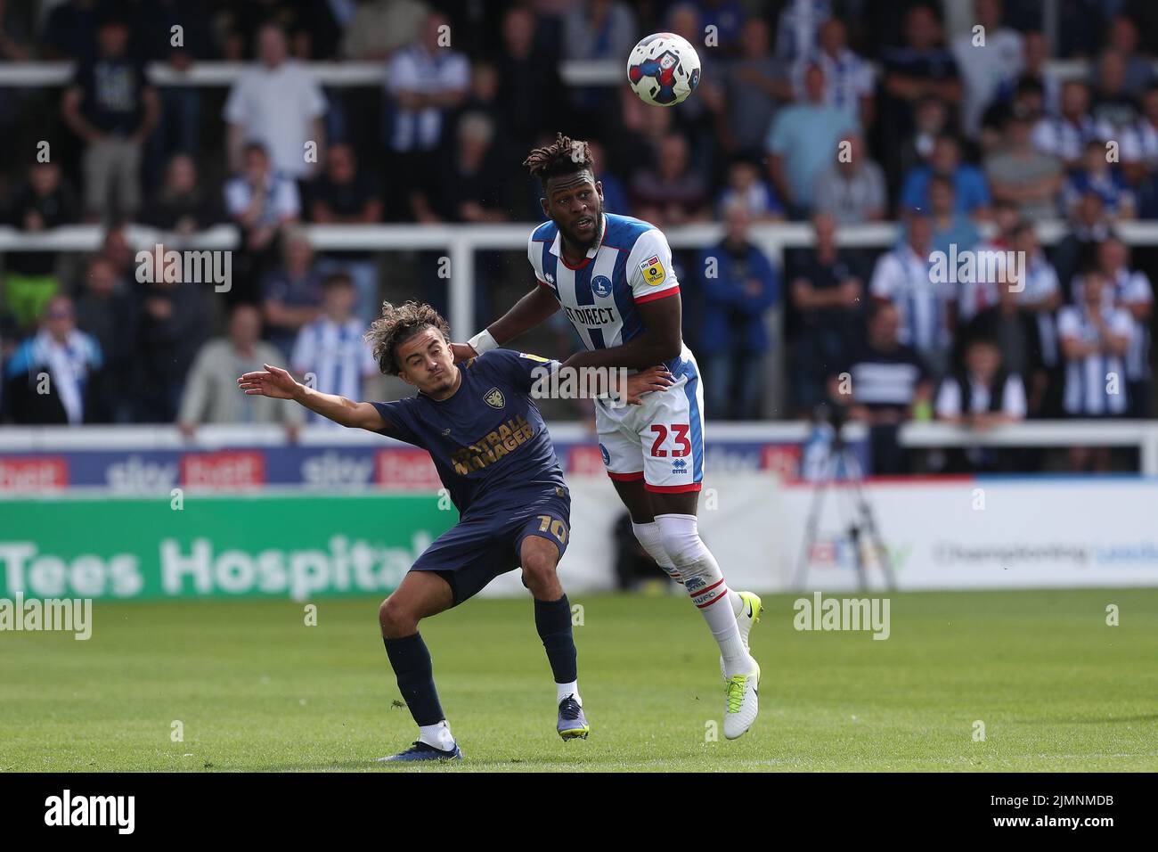 Ayoub Assal of AFC Wimbledon controls the ball during the Sky Bet News  Photo - Getty Images