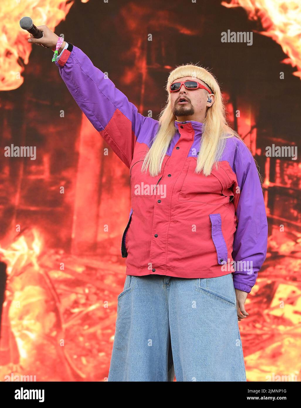 Oliver Tree performs during the 2022 Outside Lands Music and Arts Festival at Golden Gate Park on August 05, 2022 in San Francisco, California. Photo: Casey Flanigan/imageSPACE/MediaPunch Stock Photo