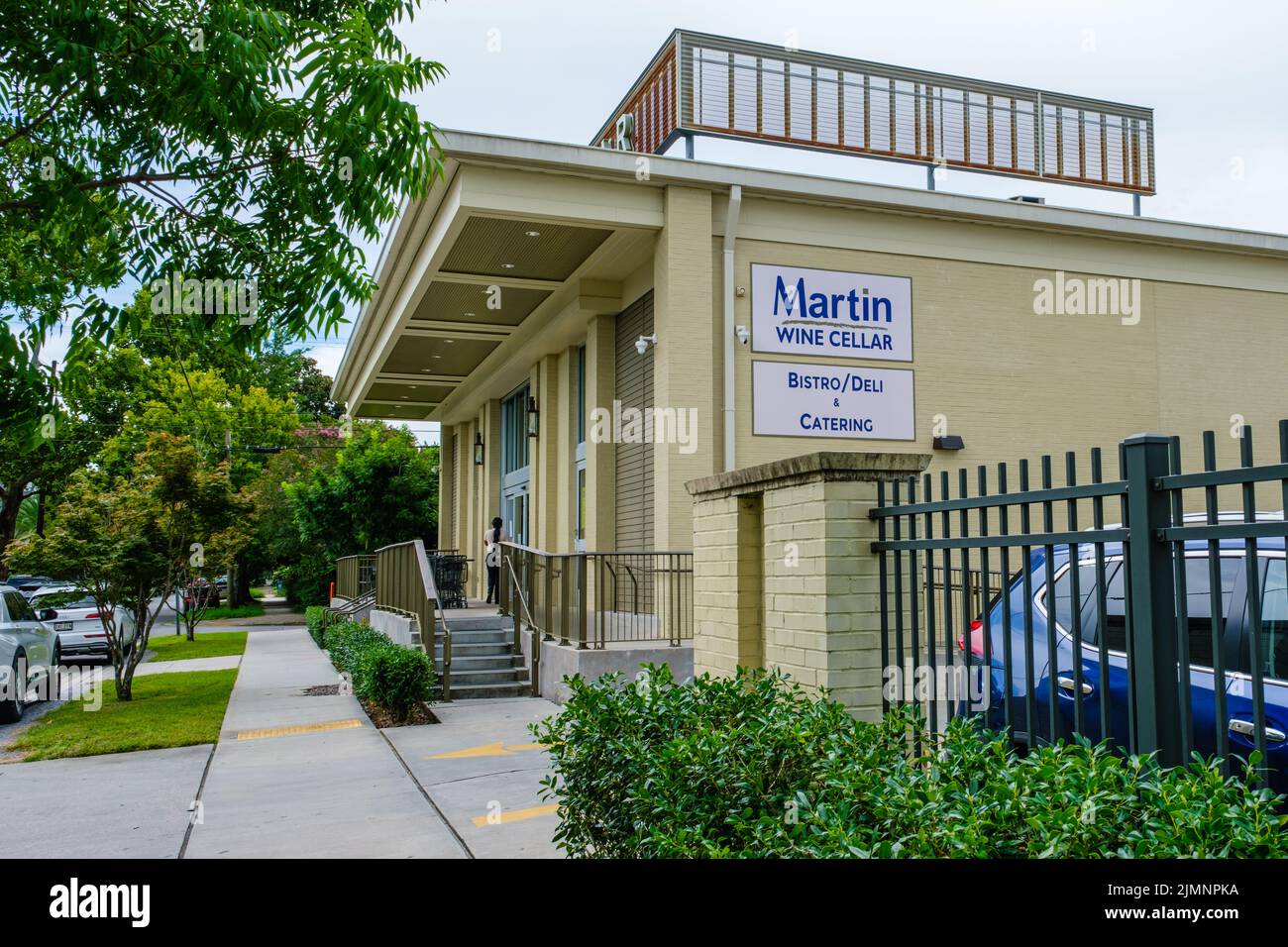 NEW ORLEANS, LA, USA AUGUST 6, 2022 Entrance to Martin Wine Cellar