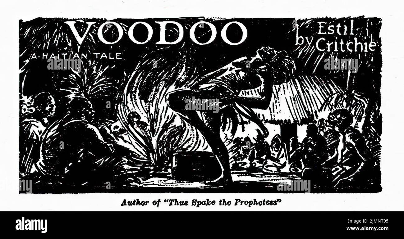Voodoo, by Arthur J. Burks (writing under pseudonym Estil Critchie