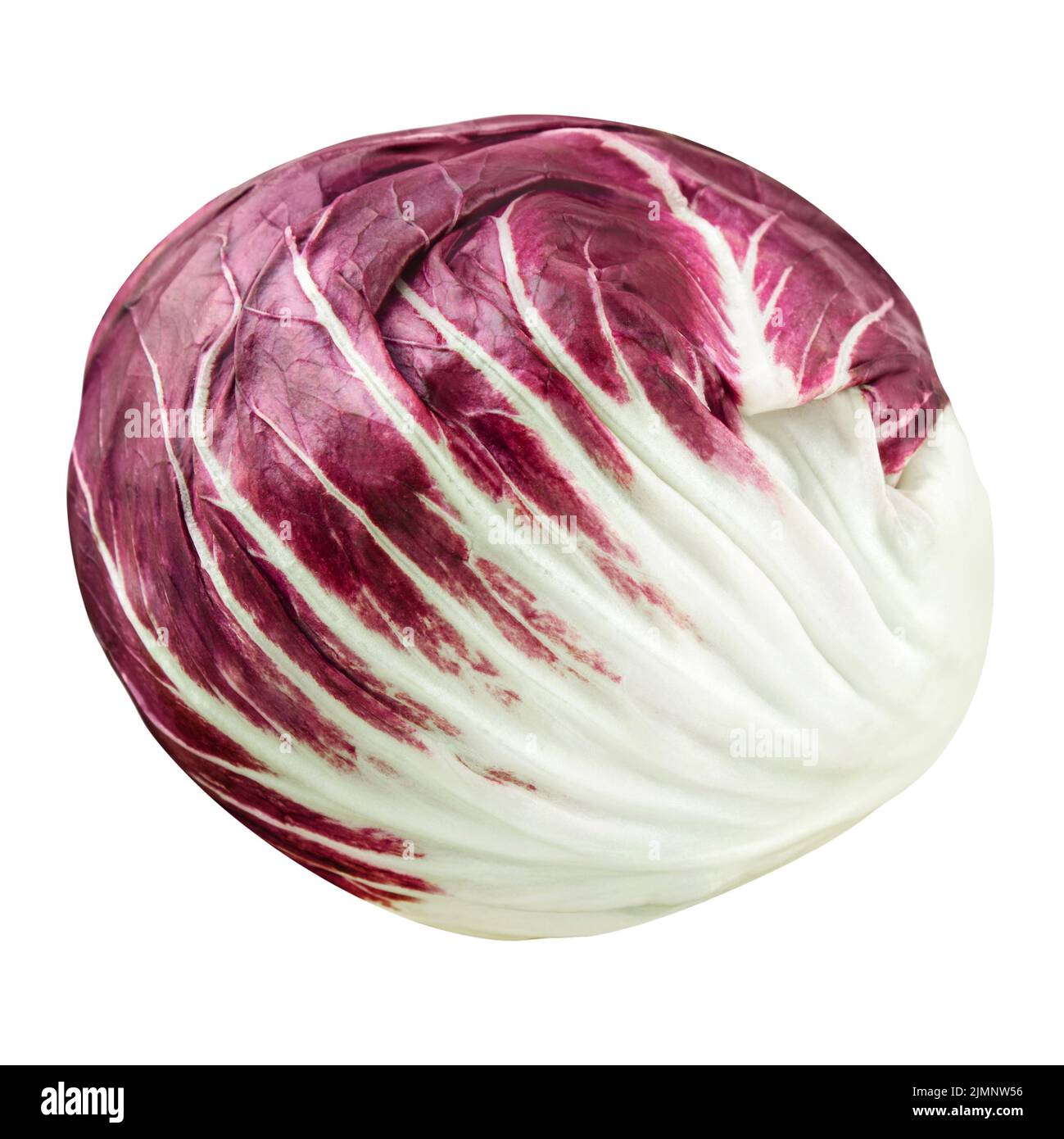 1 Radicchio salad isolated on white background close up Stock Photo
