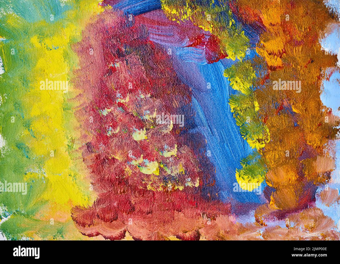 Action painting. Photo of abstract grunge paint, handmade colorful