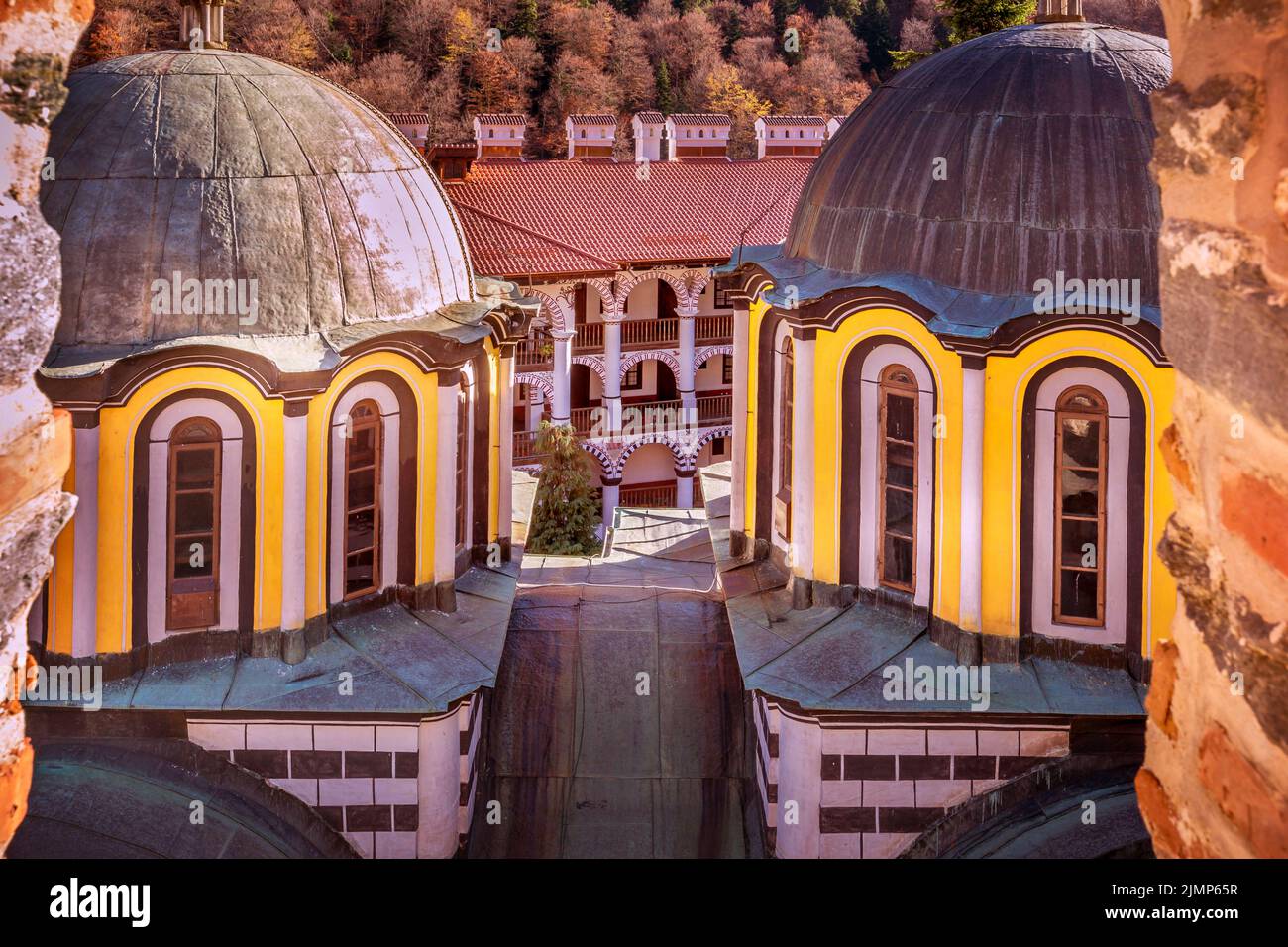Rila Monastery, Rilsky monastery in Bulgaria Stock Photo