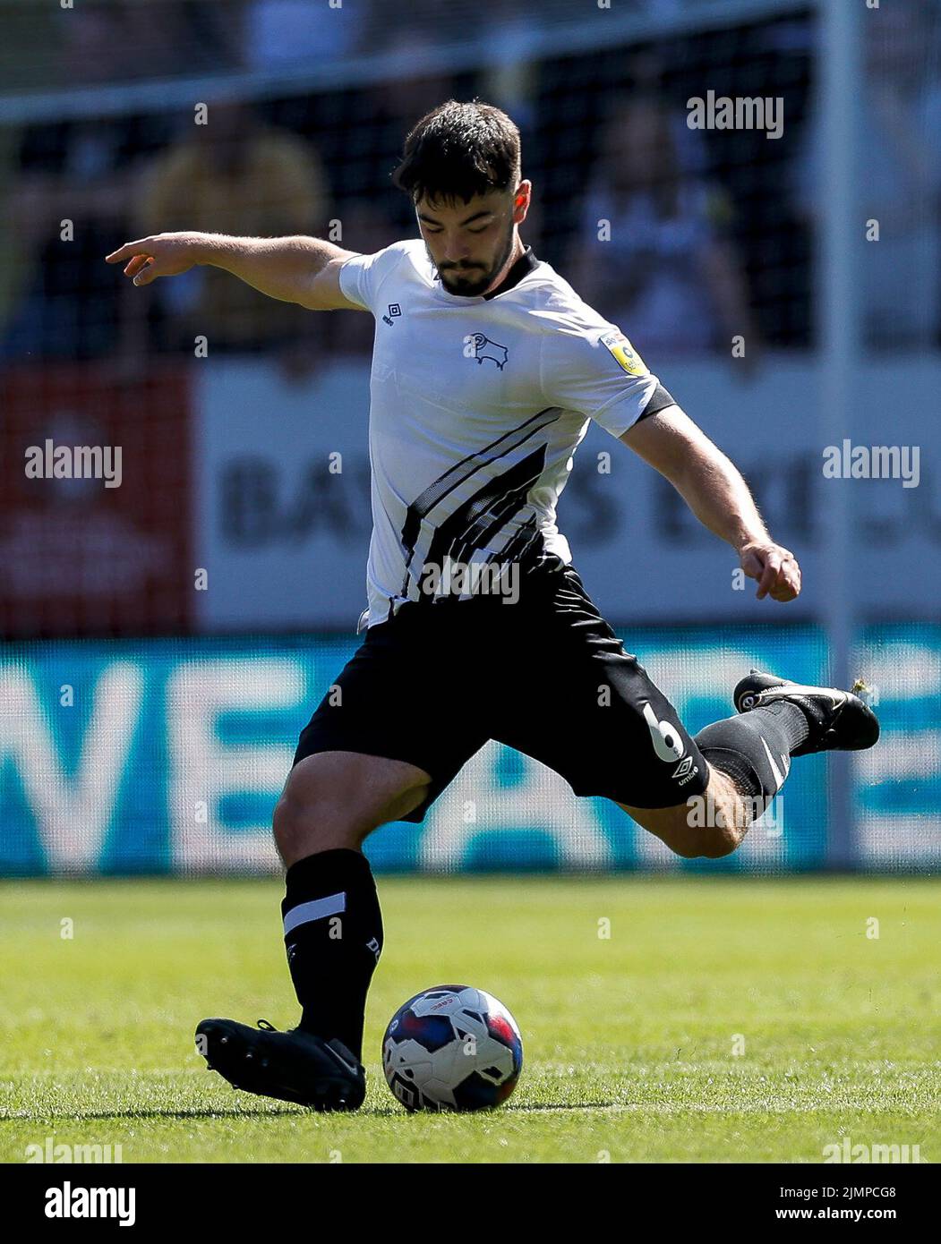Derby County's Eiran Cashin in action during the Sky Bet League One match at The Valley, London. Picture date: Saturday August 6, 2022. Stock Photo