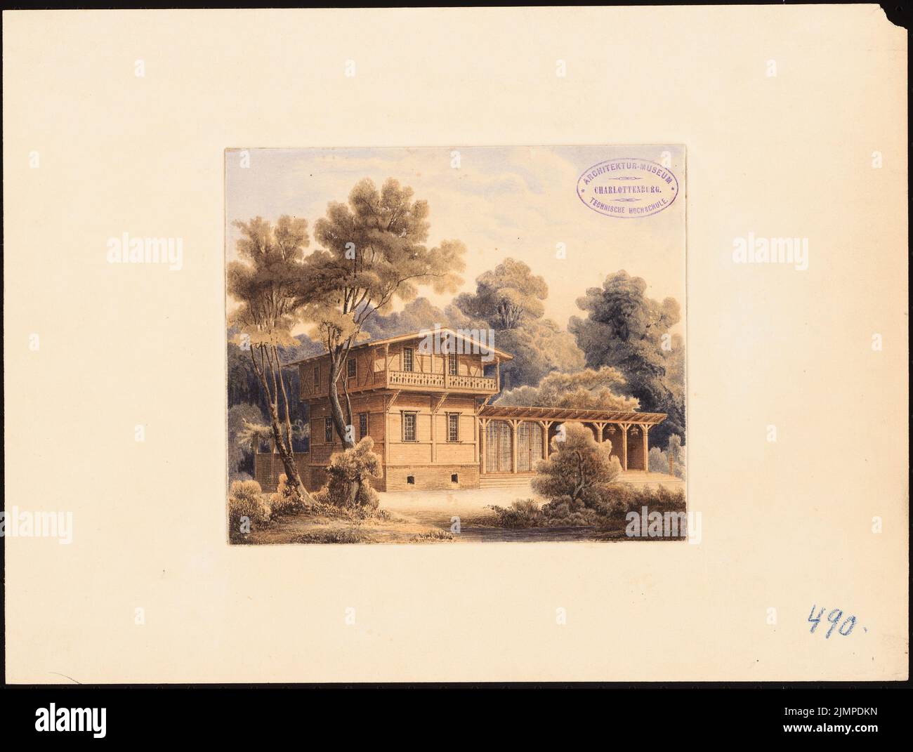 Hoffmann emil 1845 1901 holzhaus in schweizer art perspektivi hi-res ...