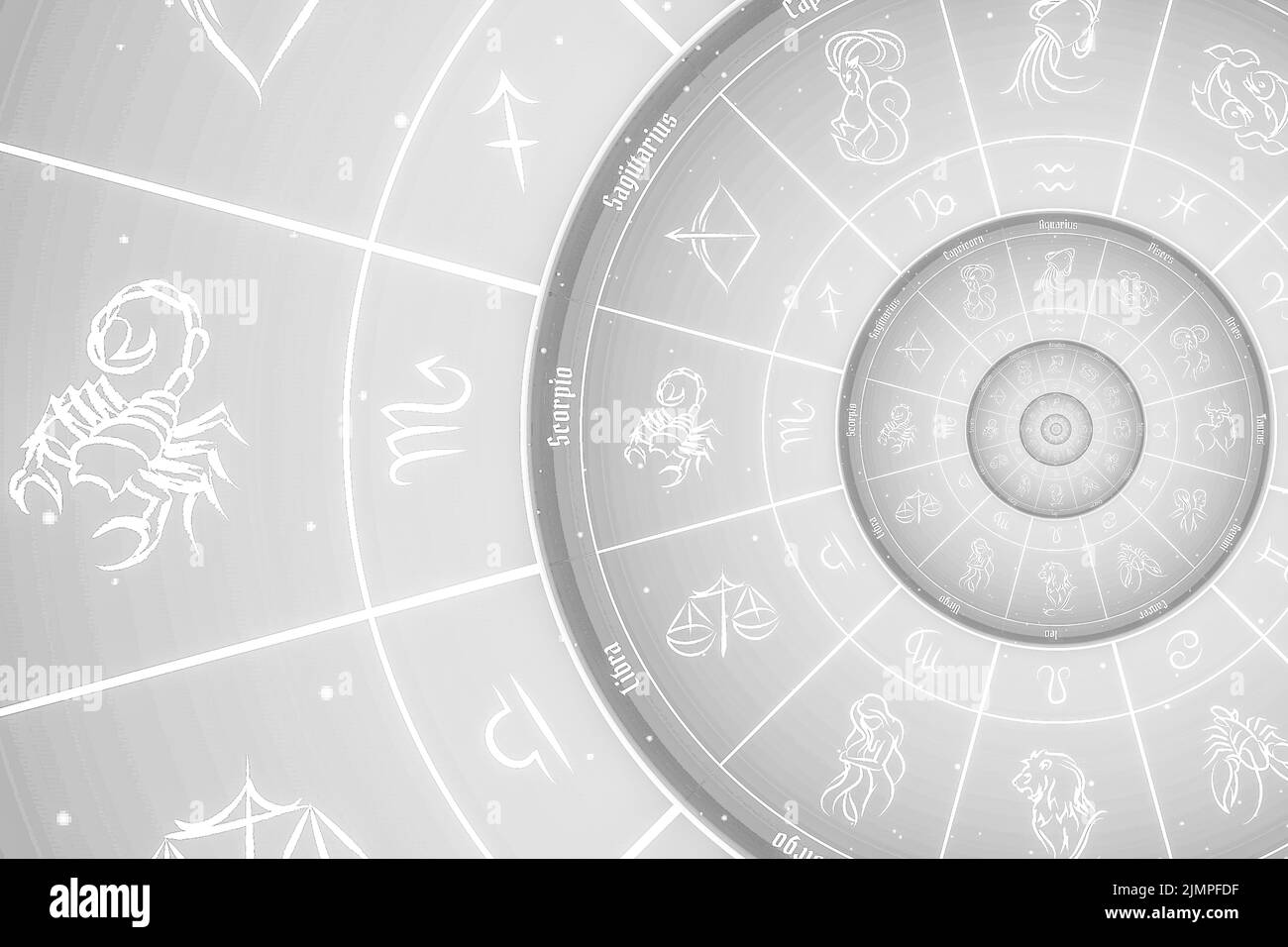 Astrological background with zodiac signs and symbol Stock Photo Alamy