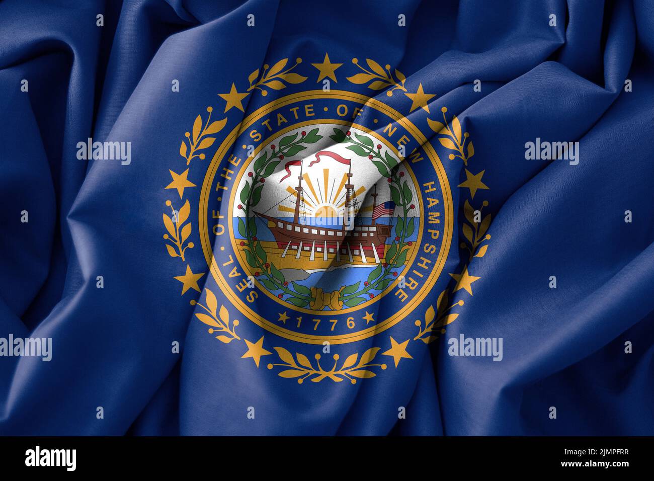New Hampshire Flag, USA State Flag New Hampshire, fabric flag New