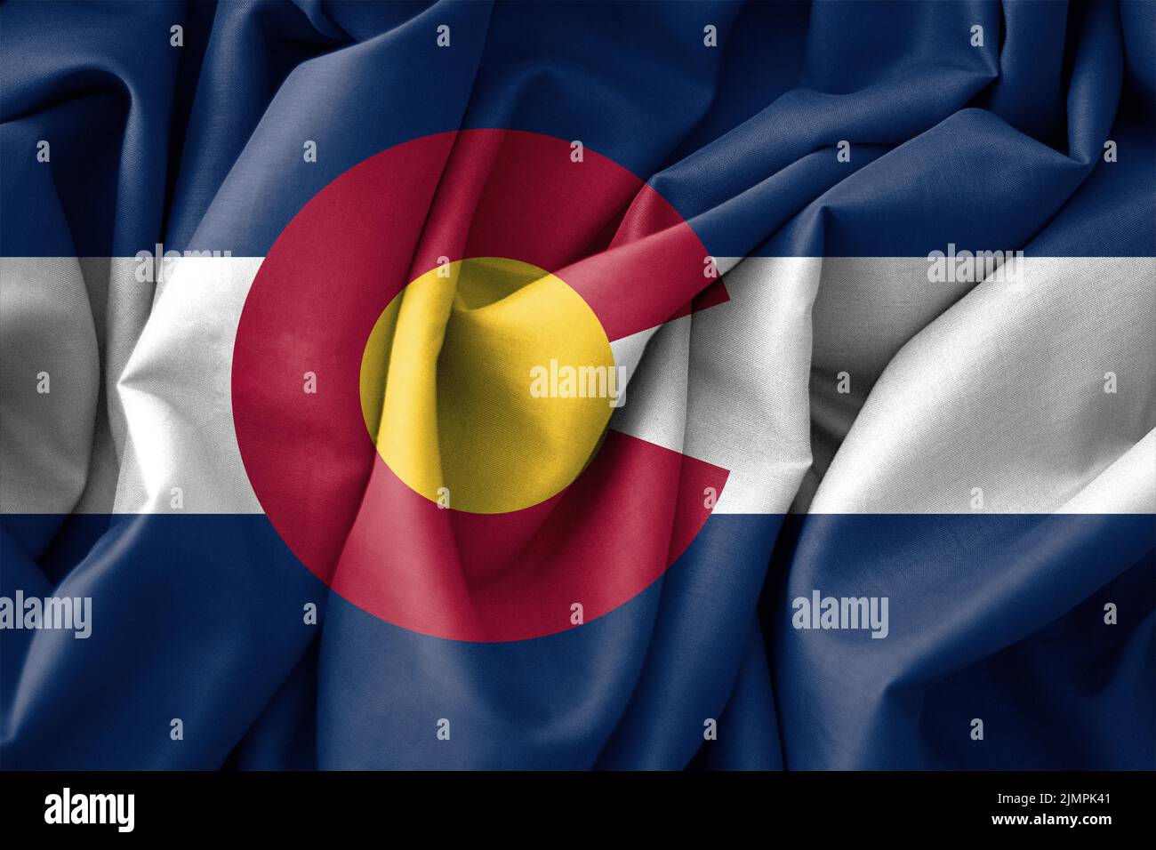 Colorado Flag, USA State Flag Colorado, fabric flag Colorado, 3D work