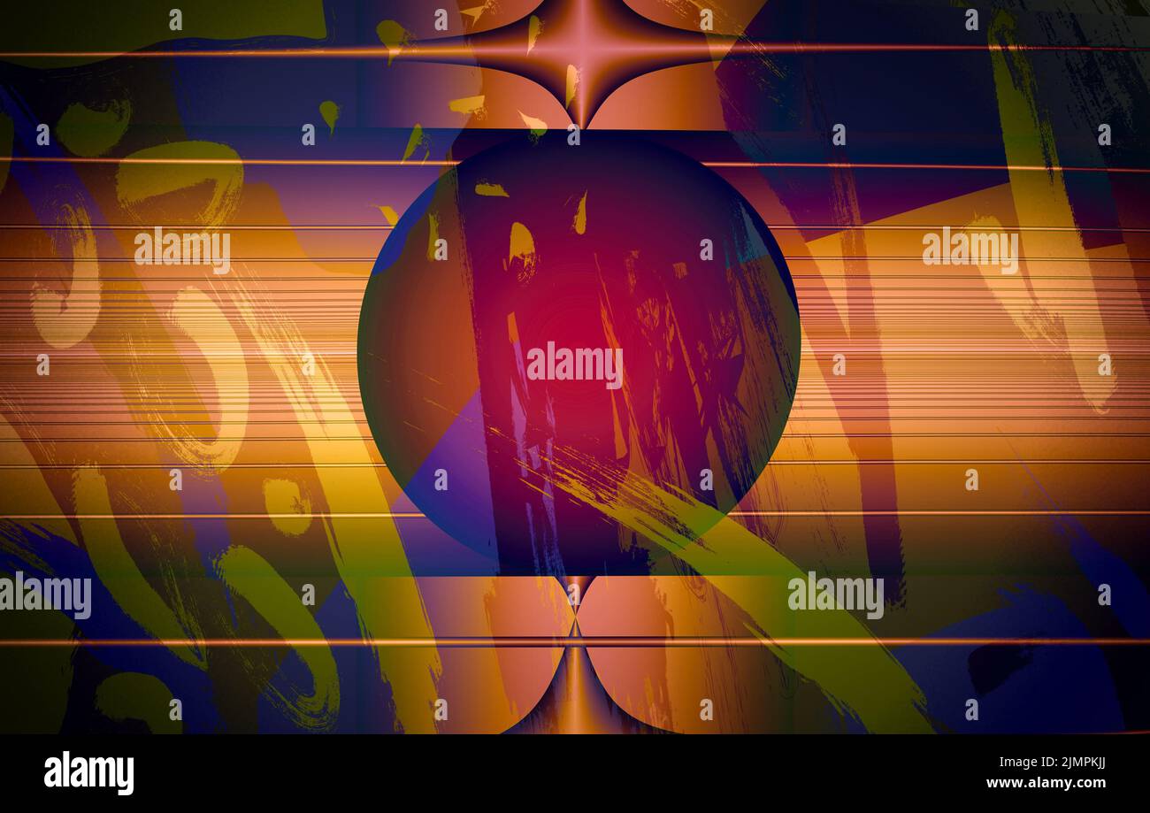 Computer abstract background with iridescent multi-color structure ...