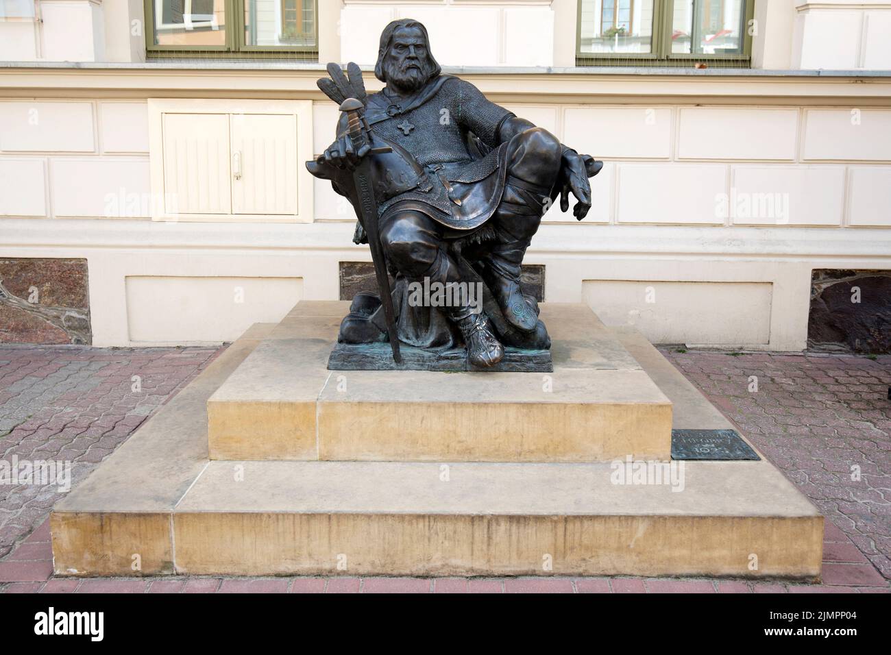 Boleslaw the Brave monument  in Gniezno, Poland Stock Photo