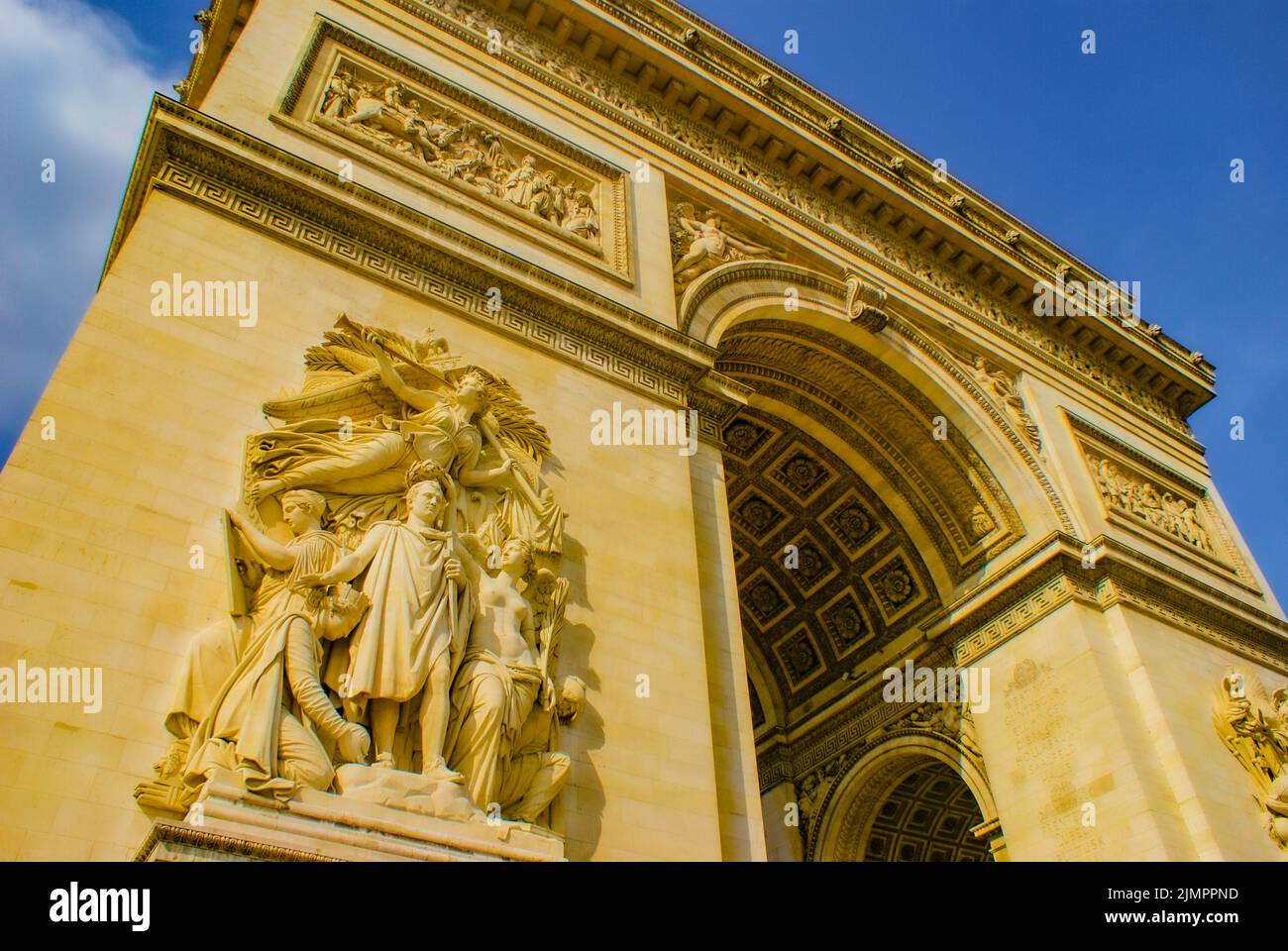 Etoile Arc de Triomphe (France Paris) Stock Photo