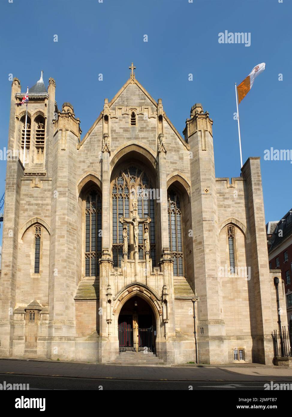 Front view of the leeds catholic cathedral of saint annes in leeds city centre, west yorkshire Stock Photo
