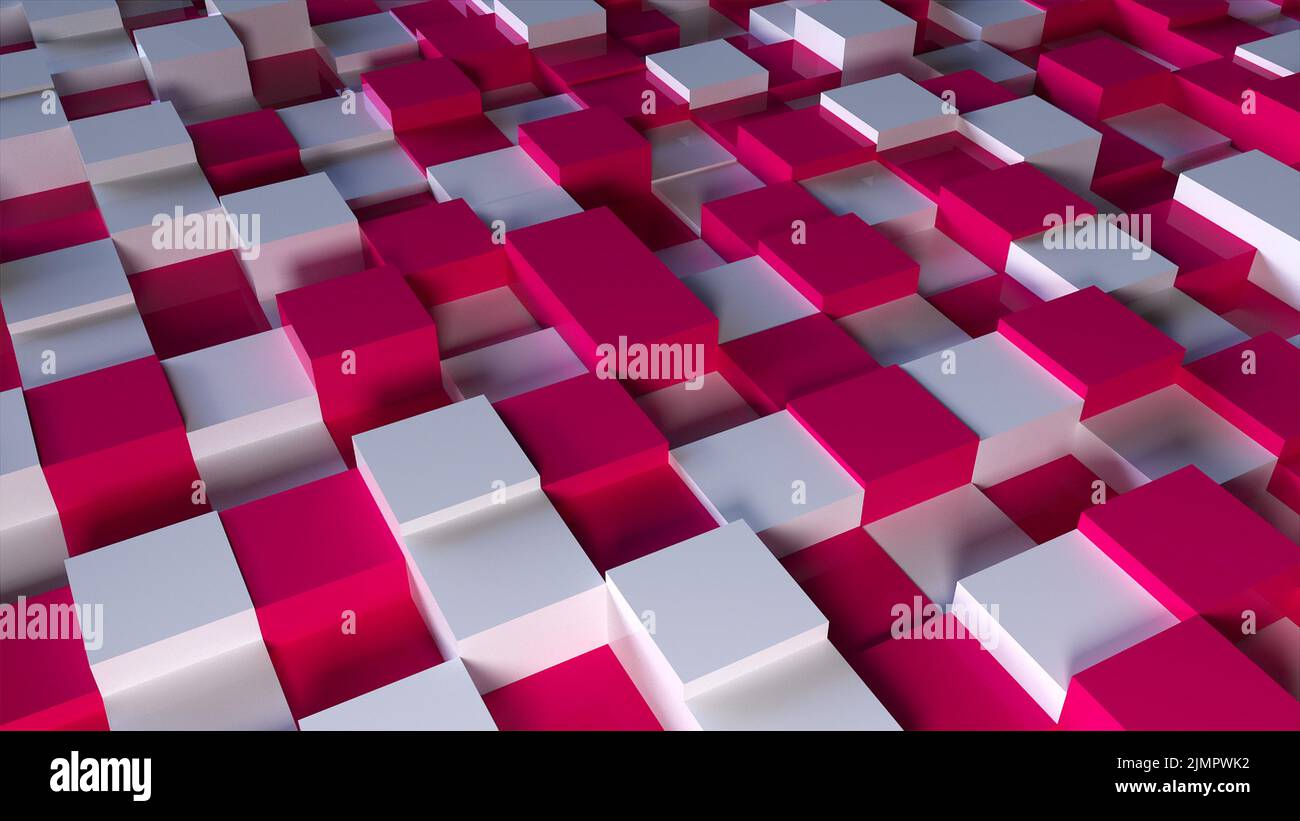 Geometric animation white square rotating hi-res stock photography and ...