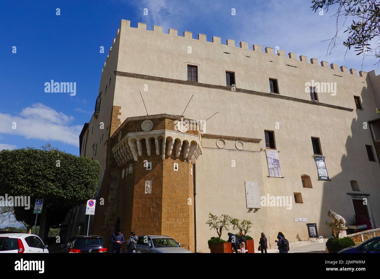 Palazzo Orsini Museum of Pitigliano from the outside, Pitigliano, Province of Grosetto, Italy. Stock Photo