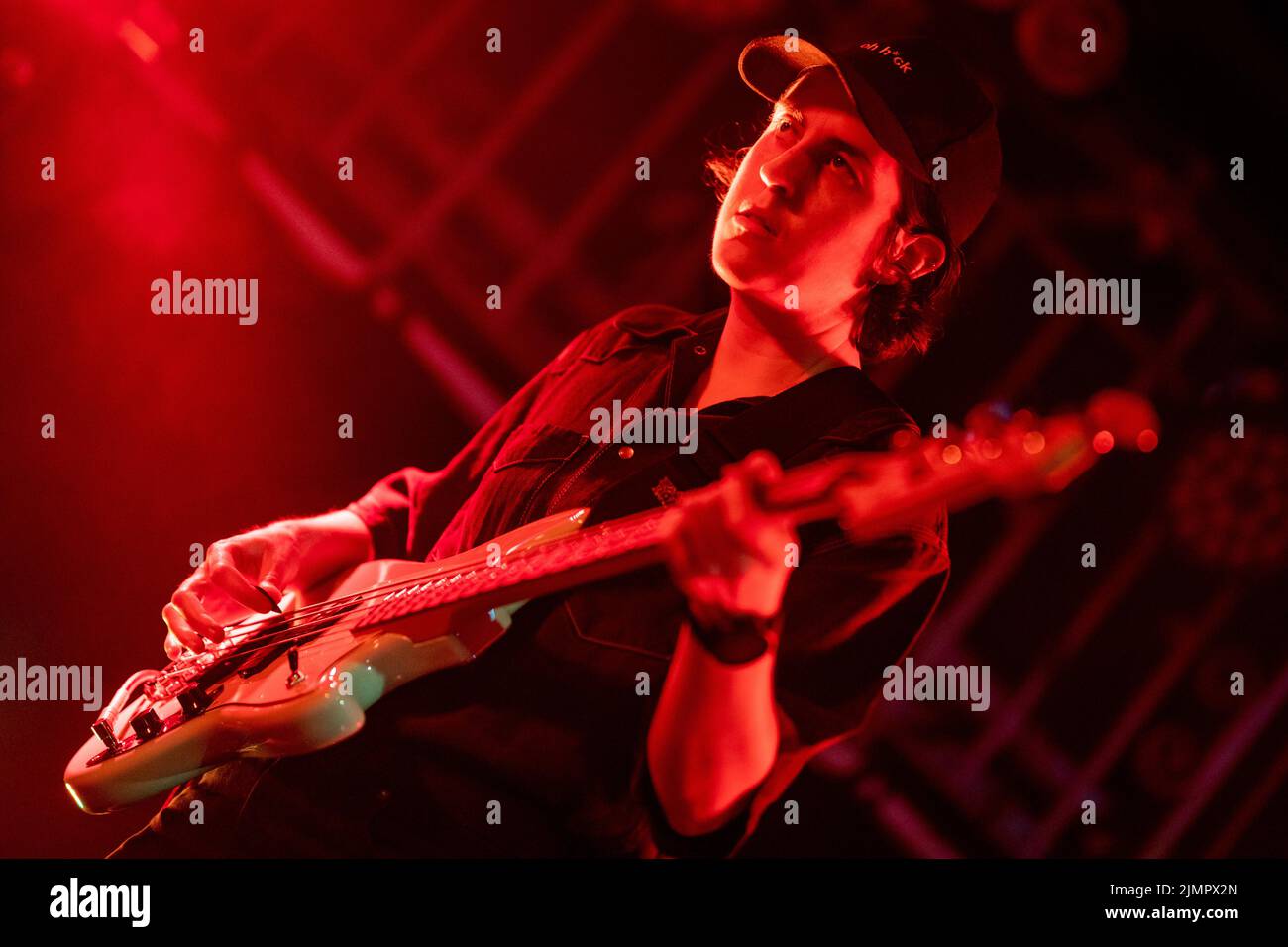 Edinburgh, Scotland. Sat 6 August 2022. Scottish indie band Poster Paints onstage at Summerhall