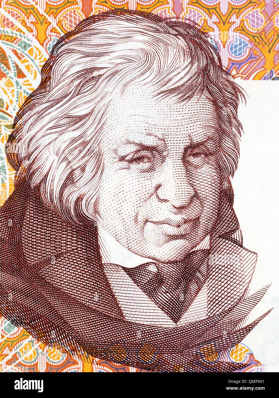 Mouzinho da Silveira portrait from Portuguese money Escudos Stock
