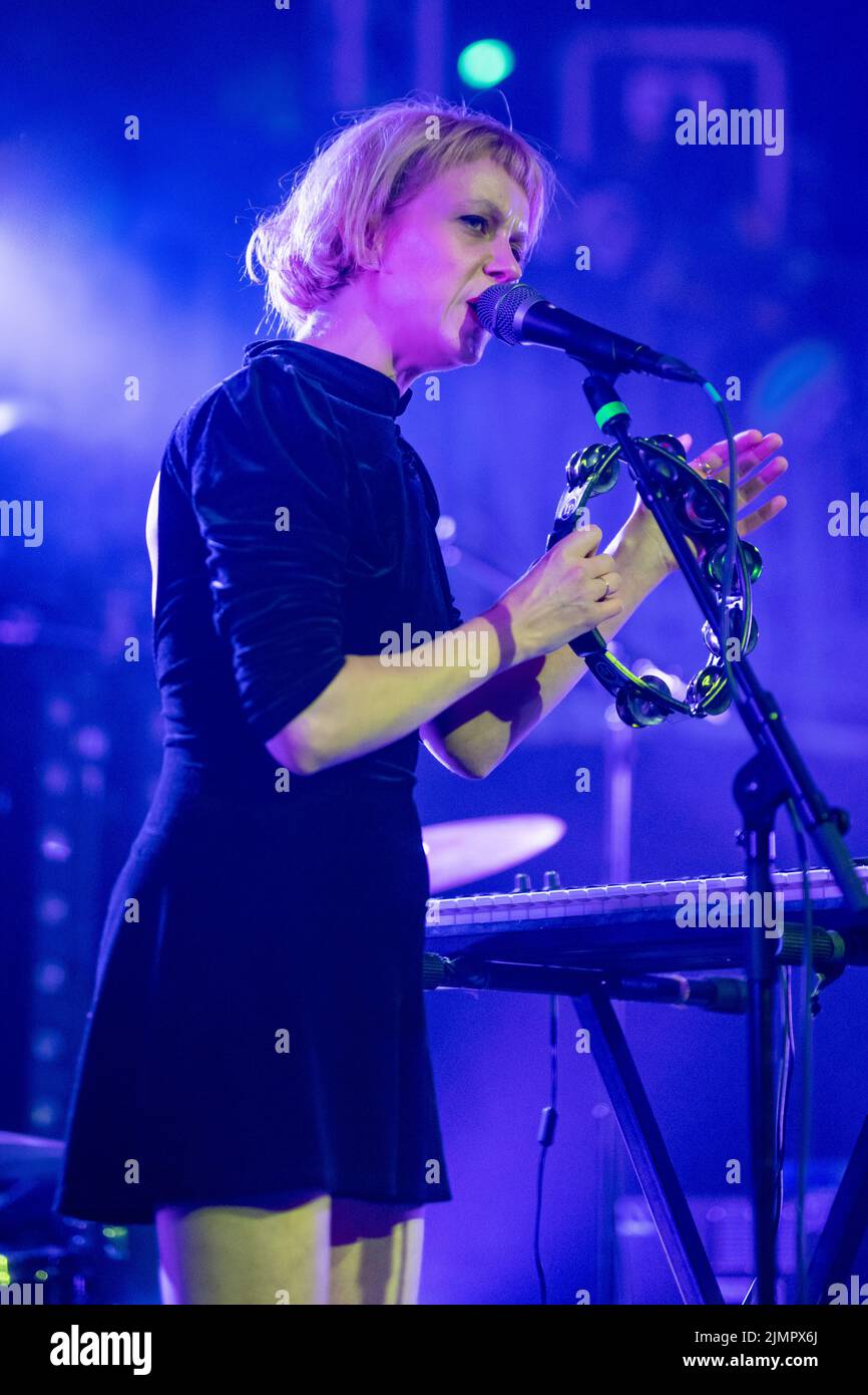 Edinburgh, Scotland. Sat 6 August 2022. Scottish indie band Poster Paints onstage at Summerhall