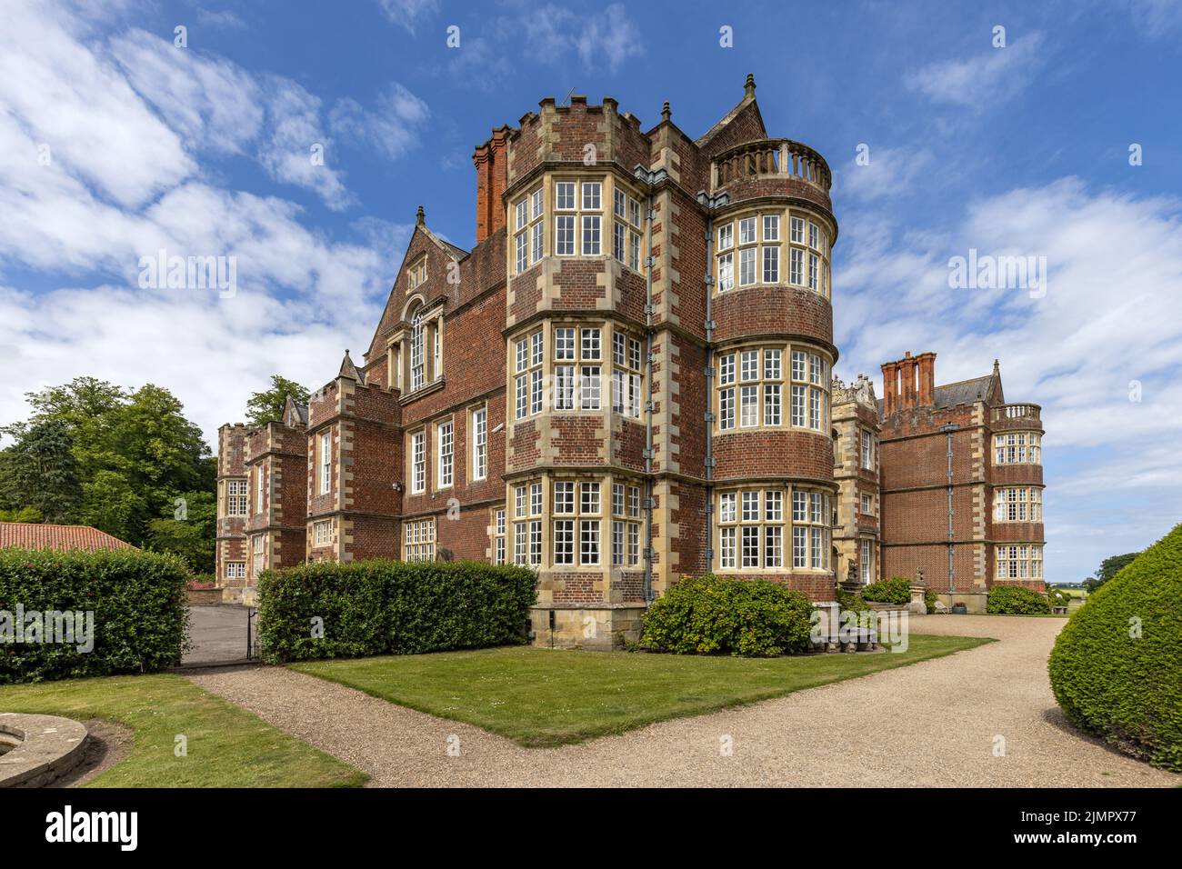 Burton Agnes Hall, a superb 17th century Elizabethan manor house in the East Riding of Yorkshire, England, Uk Stock Photo